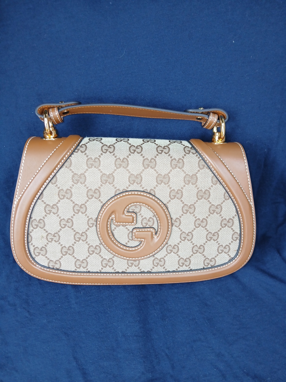 Gucci Brown GG Canvas Top Handle Bag